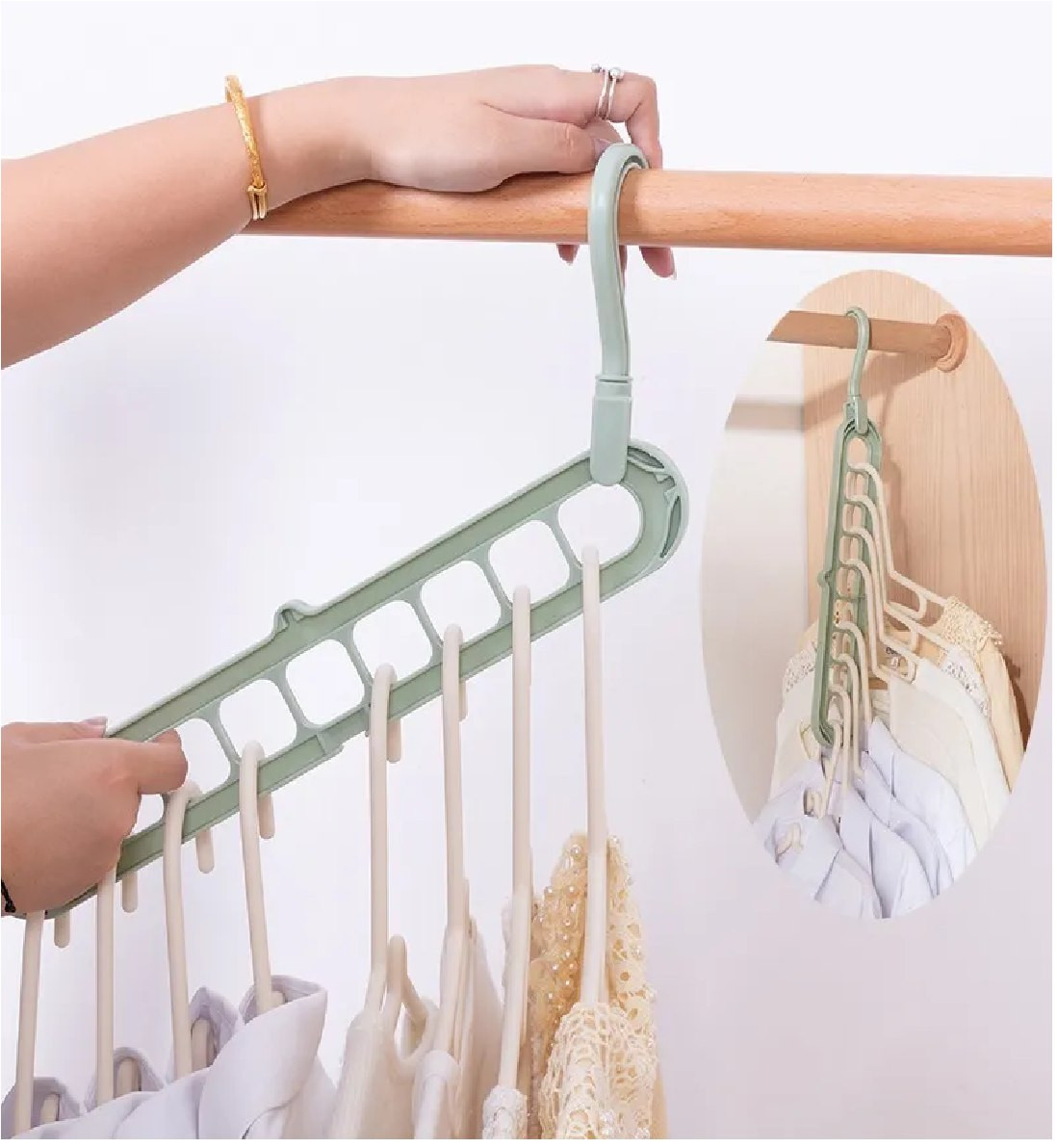 Miniatura 4 de Organizador Gancho Ropa Closet X3 UNIDAD